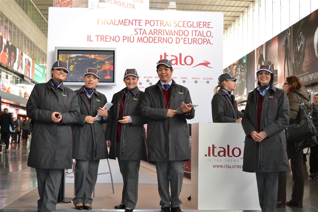I desk di NTV a Roma Termini